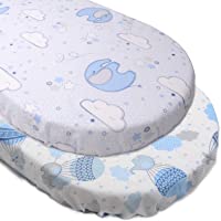 PEKITAS Sábana 75x33cm - 72X33cm Ajustable para Colchón Capazo-Carro-Cochecito de bebé para Niños y Niñas con Elástico…
